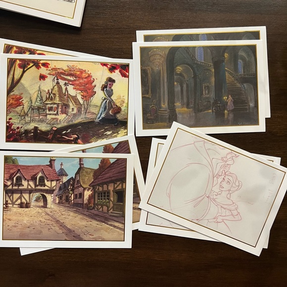 Walt Disney Archives Collection Beauty and The Beast Notecard Set - Picture 7 of 10